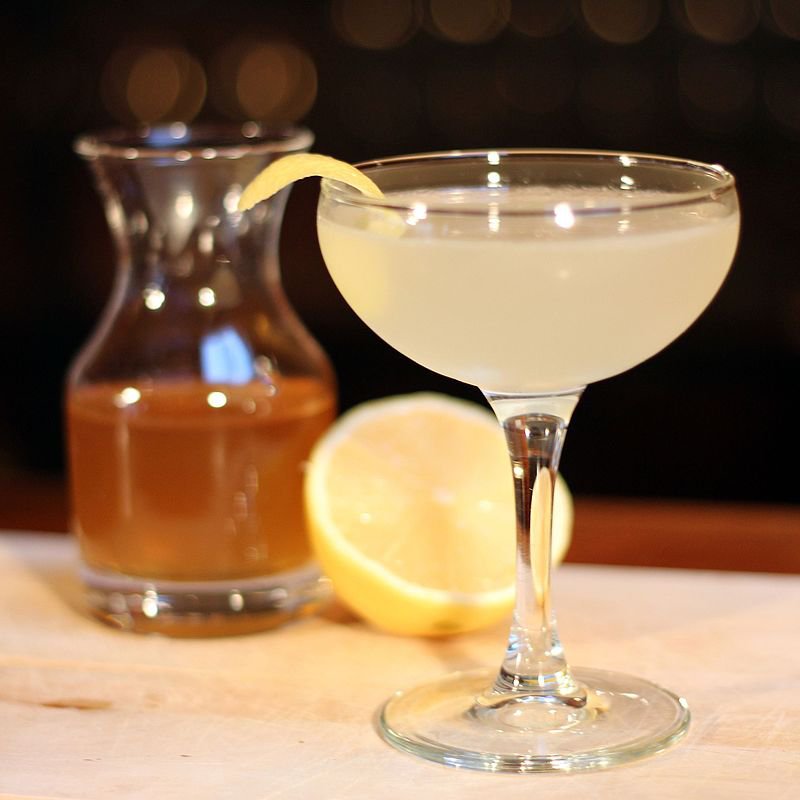 Bartender McLean adds a German honey liqueur to her Bee's Knees cocktail instead of the expected honey simple syrup.